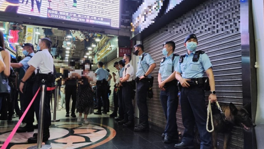 警方全港大反黑 拘225人